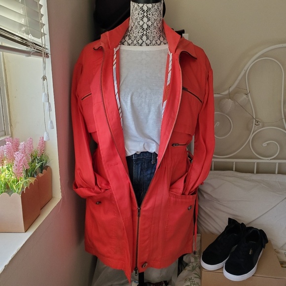 BCBGeneration Red Utility Jacket (xs) - Picture 3 of 6